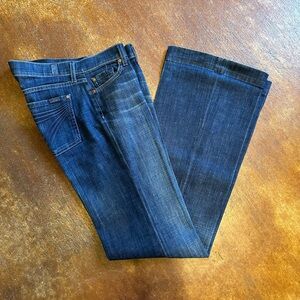 Seven for All Mankind Dojo; size 28, inseam 34; Dark wash